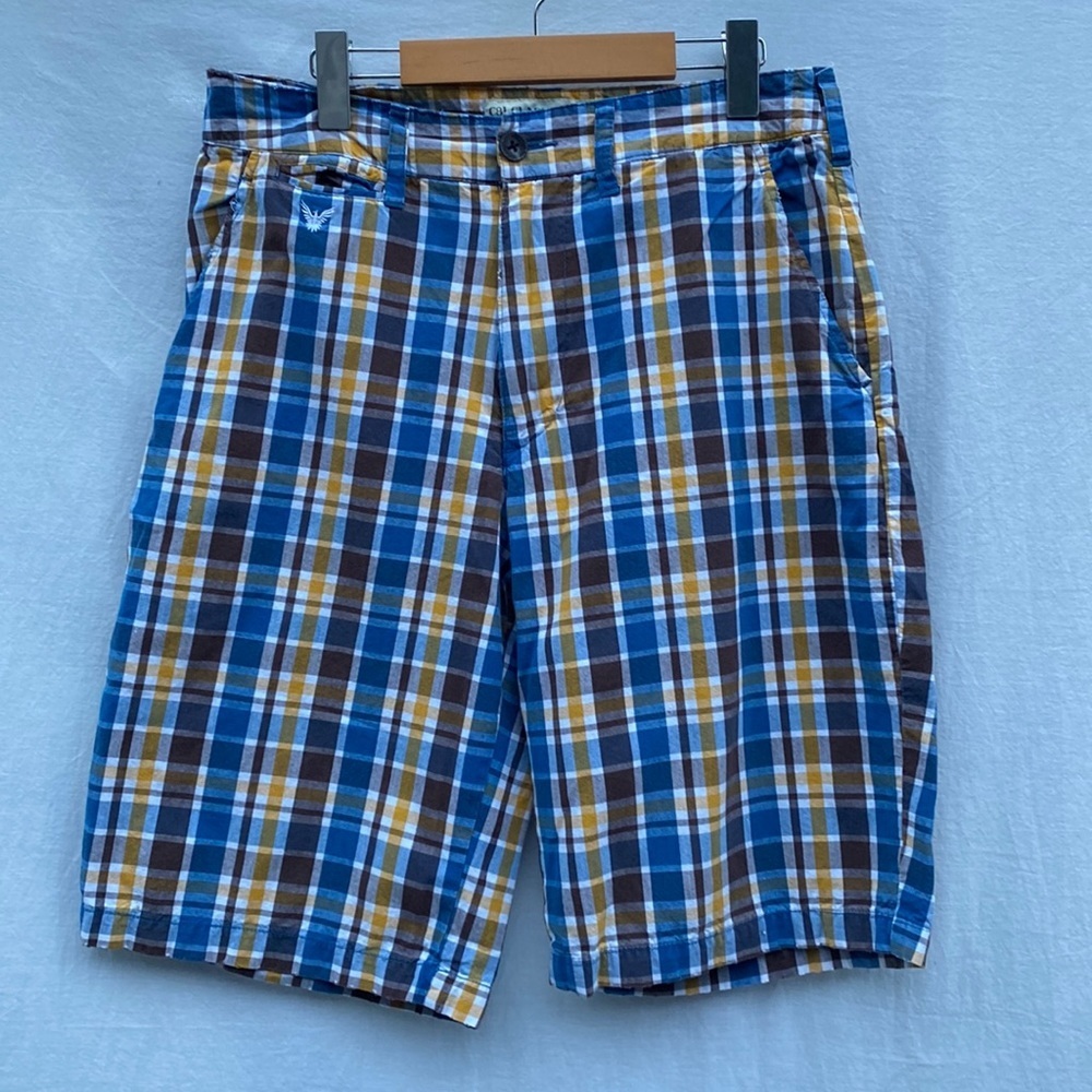Company 81 Distressed Plaid Shorts